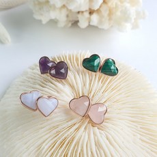 말라카이트원석귀걸이