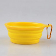 애완 동물 실리콘 식품 물 접이식 그릇 야외 캠핑 여행 휴대용, 5.Y, 1개