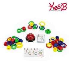 레슨 딩딩링Speed형태 Board game 화답하는가게 +98397쾀맘+ 캐스B 보드게임 스피드 모양 육각형 그림 카드 집중력 쌓기 협 응력