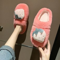 Dec.02 152번 면 슬리퍼 여겨울 실내 파인애플 슬리퍼 캐릭터 성인 뽀글이 퍼 래글런 선녀 큐티Z
