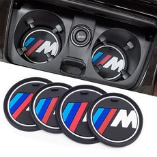 BMW 컵홀더 패드 엠블럼 악세사리, M 74mm