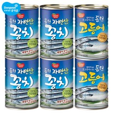 [동원 F&B] 동원 꽁치 300g x 4캔 + 고등어 300 x 2캔, 1세트