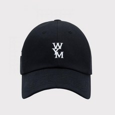 WOOYOUNGMI 우영미 WYM 로고 레터링 볼캡 모자 블랙