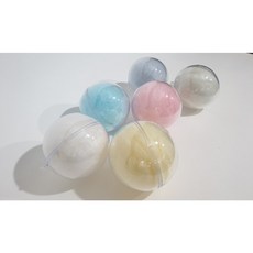 솜사탕연구소 볼솜사탕 솜사탕장식 꽃, 빨강(딸기), 소(6cm), 1개
