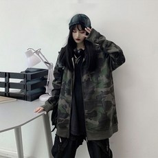 여성 가을 후드집업 캐주얼 밀리터리룩 ay 04