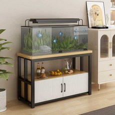 어항받침대 축양장 수조 수족관 다이 선반 거치대, 흰색 선반+캐비닛 70x45x70, 1개