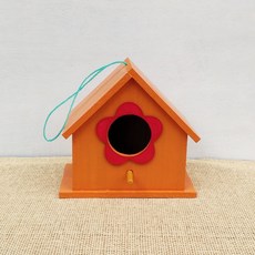 단단한 새집 새둥지 인테리어새장, (큰) 꽃을 가진 진한 노란색