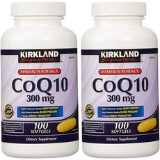 Kirkland Signature 코큐텐 300mg 100소프트겔 2팩, 1세트, 단일용량, 상세참조