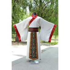 점사복 신복 무속의상 불교 무속인한복 도령복 사극옷 무대의상 승려복 개량 한복 관음, XL (170-175cm에 적합), F