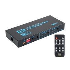 Coms HDMI 4x2 매트릭스 스위치 오디오 추출기 ARC OU944, 1개 - 매트릭스오디오