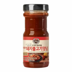 CJ 제일제당 [요리가 쉬운 우리집 레시피] 백설 매콤한 돼지불고기양념 840g [고기의 황금비율맛], 5개