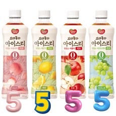 [한번에먹자쇼핑몰] 동원 보성홍차 아이스티 제로 4종(복숭아5+레몬5+애플5+샤인머스캣5), 20개, 500ml