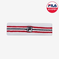 [공식] FILA (공용) 스트라이프 헤어 밴드 (FS3BDC5202X_OWH), OWH 오프화이트