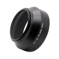 렌즈후드 니콘 50mm f/1.4D 블랙 메탈 렌즈 후드 52mm 스레드 신제품, 1개