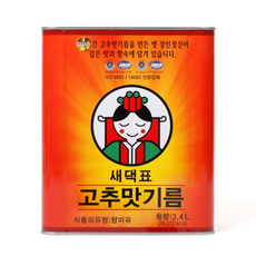 새댁표 고추맛기름 3.4L 새댁 고추기름, 13개