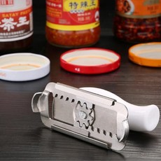 꽉 세게 닫힌 잼뚜껑 굴소스 땅콩소스 초콜렛잼 유리병 뚜껑 오프너 병따개 힘안들이고 쉽게, 제품선택, 병뚜껑 오프너, 1개