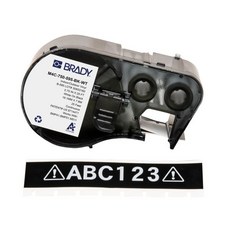 테이프 라벨 리필 산업 브래디 오센틱M4C-750-595-BK-WT 전천후 비닐 0.75인치 W x 25피트 화이트 온 블랙. BMP41 BMP51 및 M511 프린터와 함께
