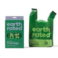 Earth Rated 강아지용 손잡이 배변봉투 120개 65607, 120 Bags, 라벤더, 120 Bags - 어스레이티드배변봉투