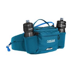CamelBak M.U.L.E. 5 마운틴 바이크 그래블 허리 벨트 하이드레이션 팩 1.4kg(50온스) 문더스트, CamelBak M.U.L.E. 5 마운틴 바이크 그래, 1개, Moroccan Blue