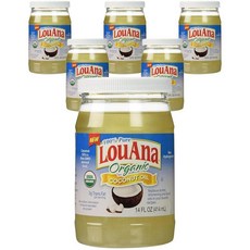 LouAna 정제된 코코넛 오일 Refined Coconut Oil, 6개, 414ml