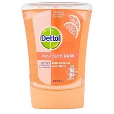 Dettol 데톨 항균 노터치 핸드워시 손세정제 리필용 자몽 250ml 2팩