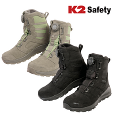 K2 safety 워킹화 작업화 전술 택티컬 고어텍스 다이얼 8인치 블랙 베이지