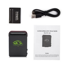 자동차부붐 미니 GPS TK102b 자동차 추적기 어린이 실시간 GSM GPR TK102 차량 Gps 로케이터 추적 장치, 02 다크 그레이