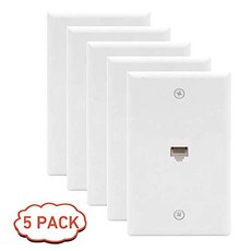 랜포트 벽면 Plate 5 Port Cat6 RJ45 랜선 랜 케이블 Wallplate 여자 to ?, 상세내용참조