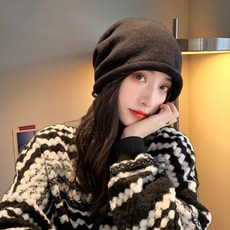 비비비몰 데일리 스트링 니트 두건 비니 모자 사계절 사이즈 조절