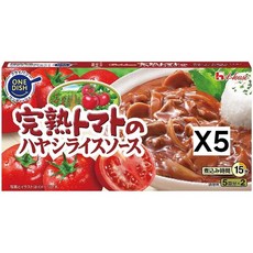 일본 하우스 완숙토마토의 하야시라이스 소스 고체형 10접시분 184g 5개