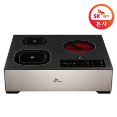 [SK매직]3구 하이브리드 전기레인지 ERABTS33 (스탠딩), 스탠딩8CM