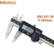 Mitutoyo 켈리퍼 앱솔루트 500-193-30 디지털 스테인리스 스틸 배터리 구동 인치 미터법 8 범위 0.001 수, 1개