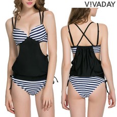 NLV157097VIVA-I03 스트라이프비키니/수영복/래쉬가드/스윔웨어/모노키니/비치웨어/물놀이용품/여름옷/바캉스/휴가룩