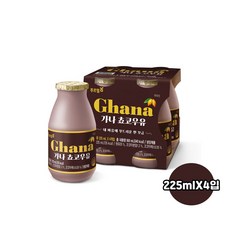 푸르밀 가나 쵸코우유 (225mlX4입) 1팩/냉장배송, 225ml