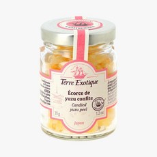 프랑스 테레 이그조티끄 Terre Exotique Candied yuzu peel 설탕에 절인 유자 껍질, 35g, 1개