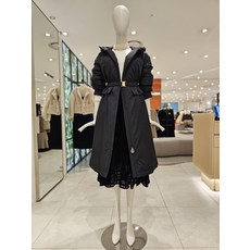 [DEWL]듀엘 벨티드 구스다운 후드 롱 패딩 L234PSG052