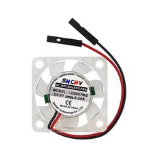 라즈베리 파이 Bule 라이트 냉각 팬 4 3B 용 LED 2 개 포함 쿨러, 2개