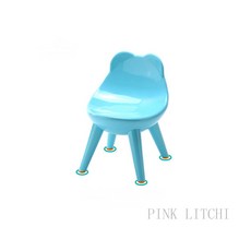 PINK LITCHI 아동용스툴 가정용 유아 유치원 의자 JXMar31AN423HT03, 스카이블루