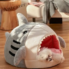 [Anteater]큐트 고양이 하우스 가을겨울 보온 개집 고양이집 A9fei1104GW5, 그레이, 1개