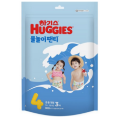 하기스 물놀이팬티 팬티형 기저귀 남여공용, 대형(L), 108개