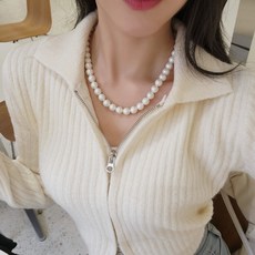 볼사 어버이날 선물 추천 국내 백화점 납품 S급 14K 남양 해수 아코야 10mm 진주 목걸이 pearl necklace