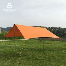 알파카 300 미니타프 풀세트 렉타 텐트 천막, 알파카 프리미엄 300 미니렉타타프_오렌지