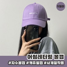 어썸 레터링 볼캡 5color 남녀 공용 모자 캡모자