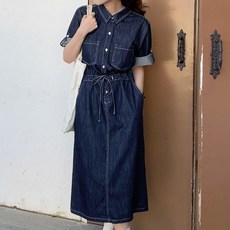 데님롱원피스