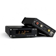 토핑 D10s HiFi USB DAC XU208 ES9038Q2M DSD256 32bit384kHz 입력 동축광학RCA 출력 미니 디지털 오디오 컨버터 데스크탑 휴대용 디코더(, Black - 토핑컨버터