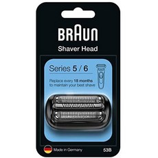 Braun 시리즈 5 53B 전기 면도기 헤드 교체-블랙-시리즈 5 및 시리즈 6 면도기와 호환 (신세대), One Color_53B, One Color, 상세 설명 참조0