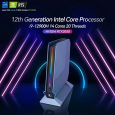 게임용 미니 PC 인텔 i912900H 14 코어 20 스레드 NVIDIA RTX3050 8GB GPU 16GB 32GB DDR4 1TB M2 NVME SSD 윈도우 1011, 4) i99880H GTX1650 4G  16G DDR - i912900