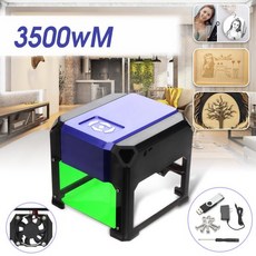 3500 mw usb 데스크탑 레이저 조각 기계 프린터 커터 diy 로고 마킹 미니 cnc 조각 조각 80x80mm windows, 02 미국_01 3500mw
