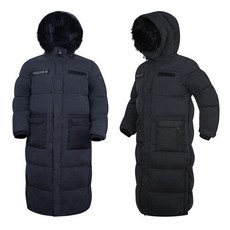 디바옴므 블랙 라쿤 FUR 익스트림 롱패딩 점퍼