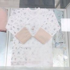 압소바 논현점 얇은 원단에 오가닉 배냇저고리 출산 준비 하세요